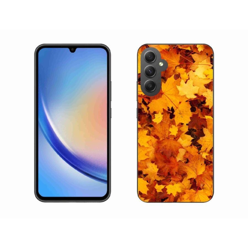 Gél borítás mmCase Samsung Galaxy A34 5G - juharlevelek - Samsung Galaxy A34 5G - Juharlevelek