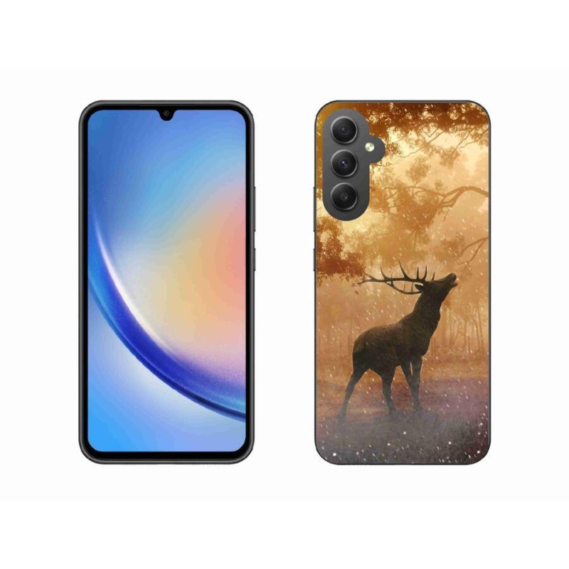 Zselés borítás mmCase Samsung Galaxy A34 5G - szarvas a vadászaton