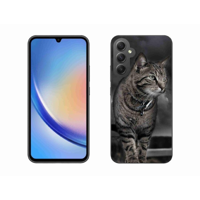 Zselés borítás mmCase Samsung Galaxy A34 5G - macska