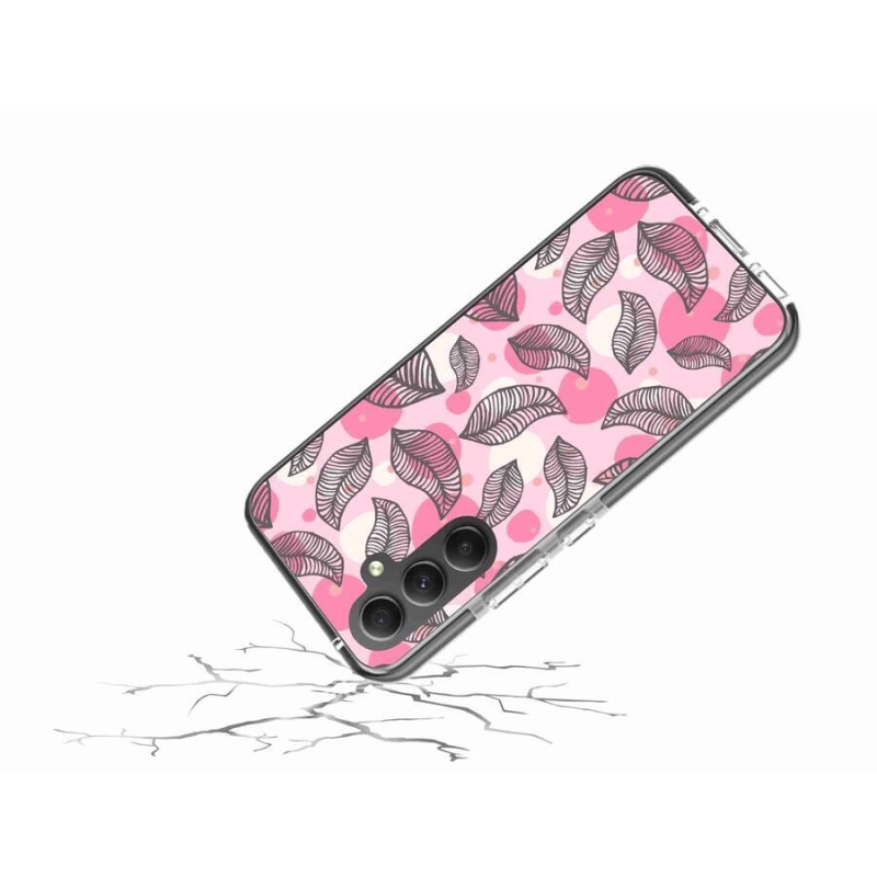 Gél borítás mmCase Samsung Galaxy A34 5G - rajzfilmes hulló levelek