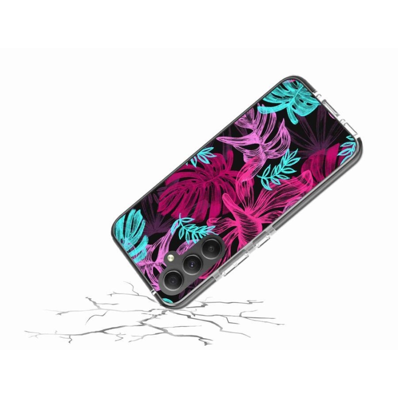 Gél védőhuzat mmCase Samsung Galaxy A34 5G - virágok 1