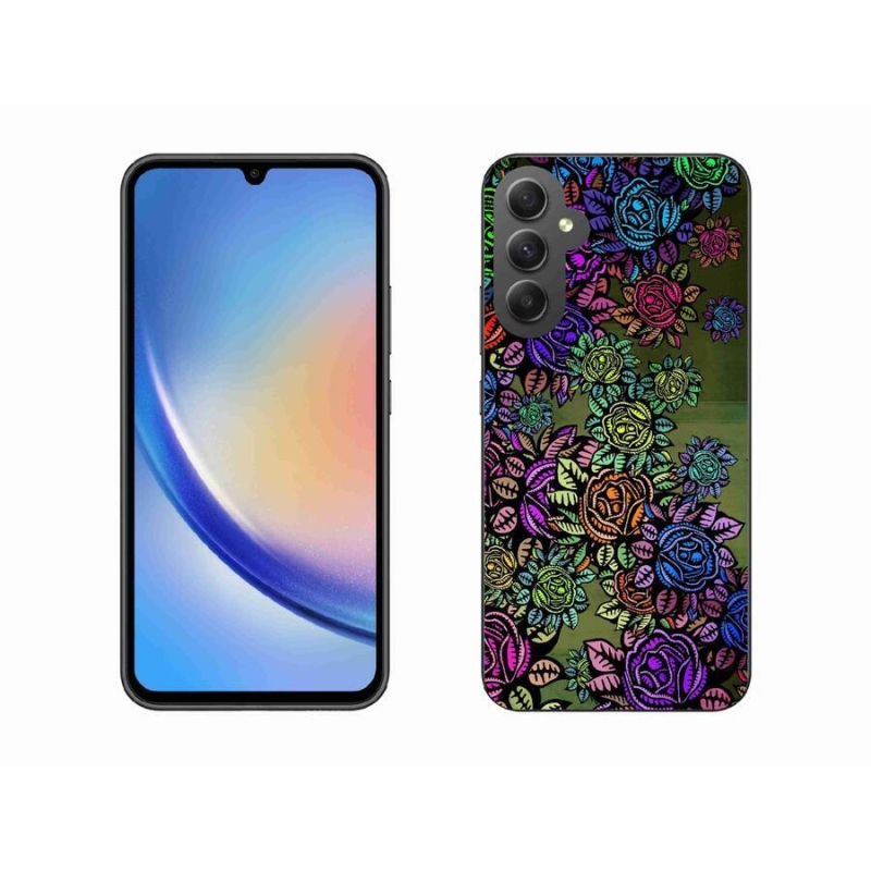 Gél borító mmCase Samsung Galaxy A34 5G - virágok 6