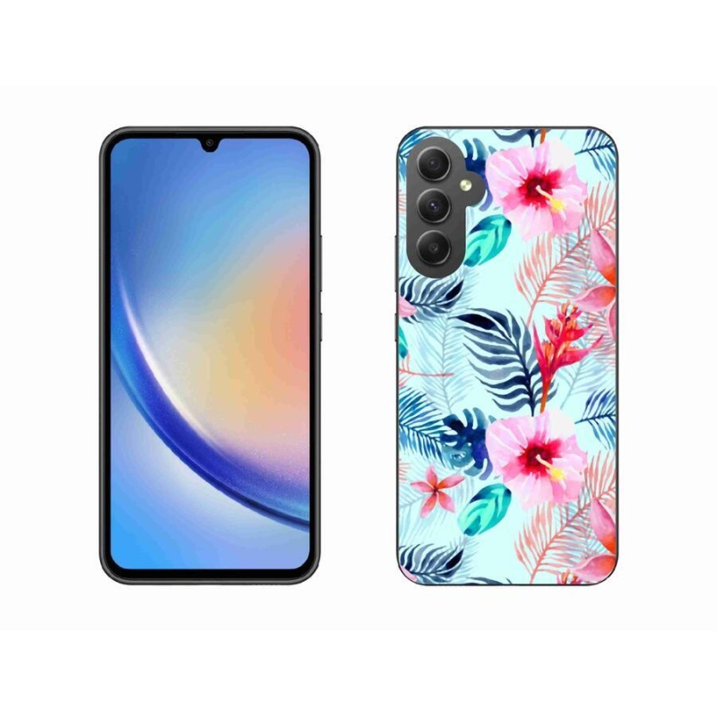 Gél védőhuzat mmCase Samsung Galaxy A34 5G - virágok