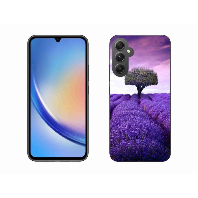 Gél védőhuzat mmCase Samsung Galaxy A34 5G - levendula rét