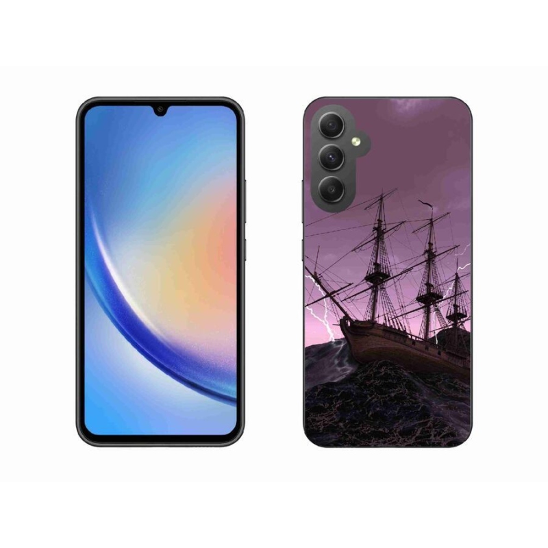 Zselés borítás mmCase Samsung Galaxy A34 5G - hajó a viharban