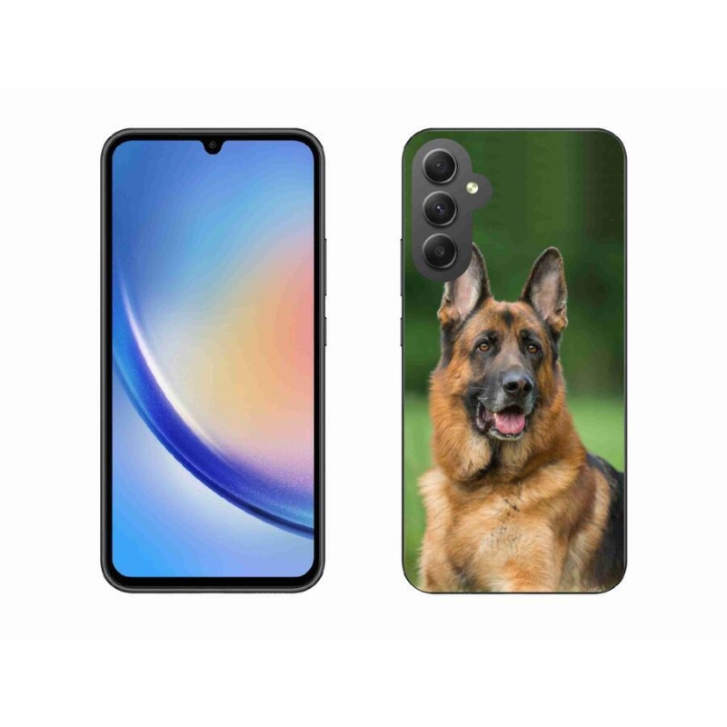 Gél borítás mmCase Samsung Galaxy A34 5G - Német juhászkutya számára