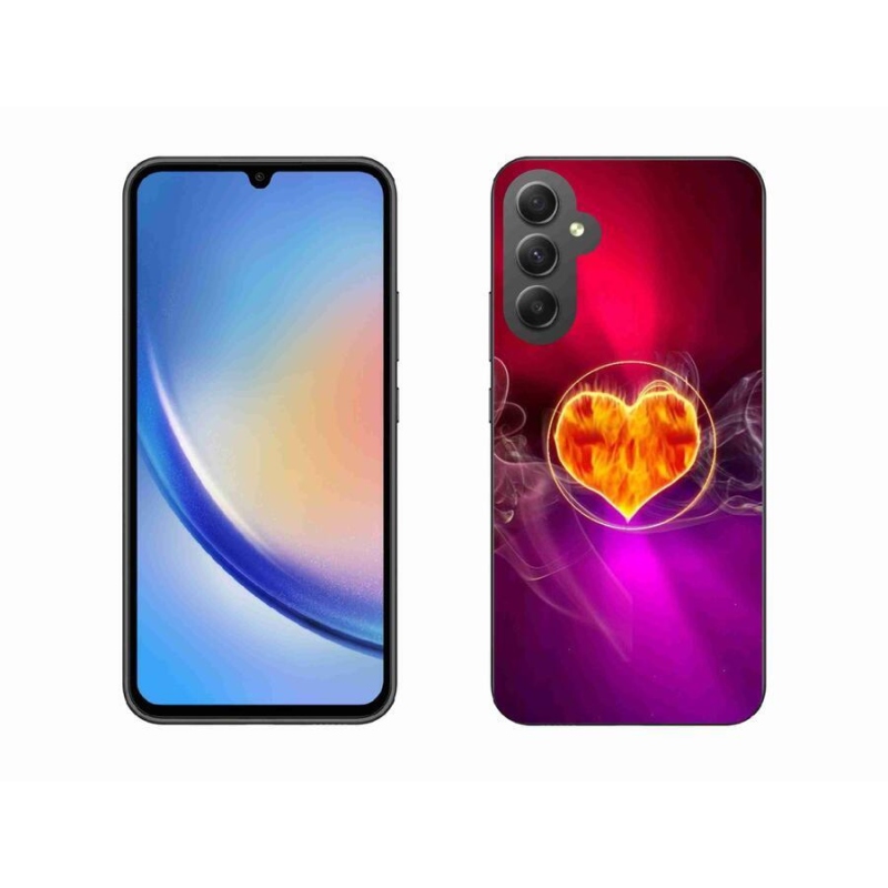 Gél borítás mmCase Samsung Galaxy A34 5G - tüzes szív