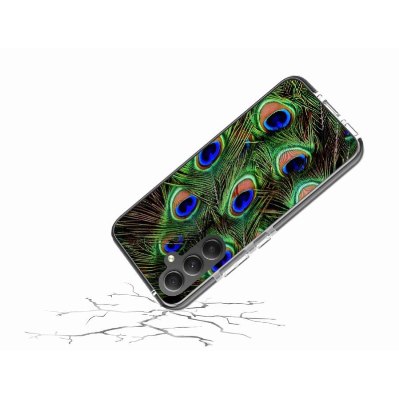 Zselés borítás mmCase Samsung Galaxy A34 5G - pávatoll