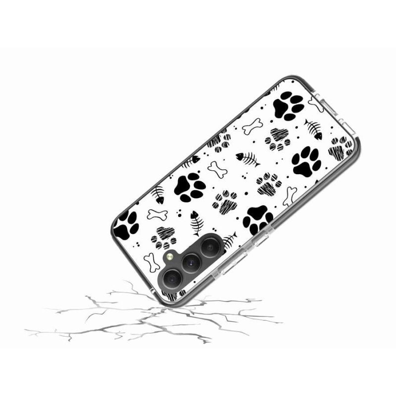 Zselés borítás mmCase Samsung Galaxy A34 5G - kutyamancsok 1