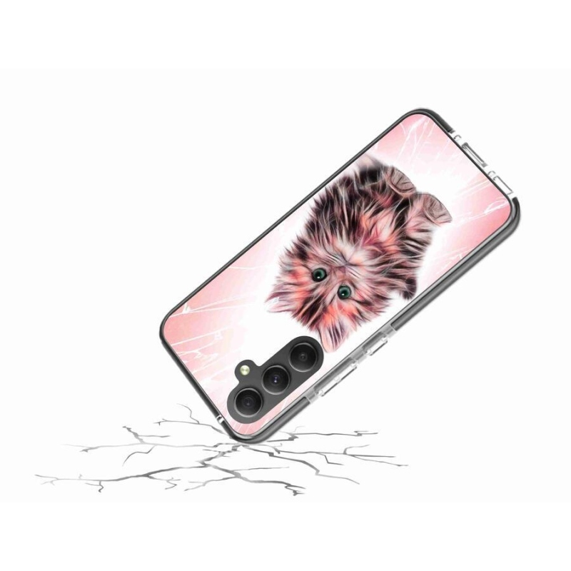 Gél borító mmCase Samsung Galaxy A34 5G - aranyos cica - Samsung Galaxy A34 5G számára