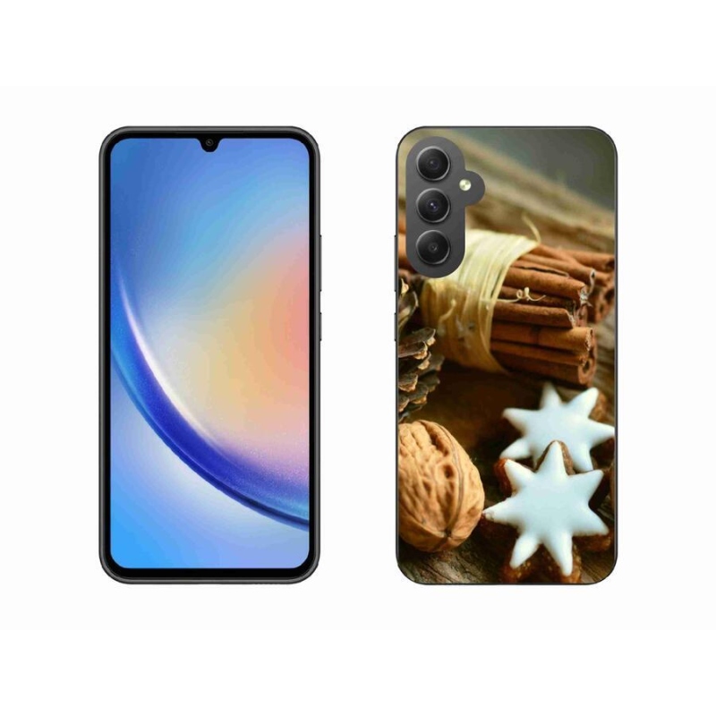 Gél borítás mmCase Samsung Galaxy A34 5G - fahéj és mézeskalács - Samsung Galaxy A34 5G - fahéj és mézeskalács