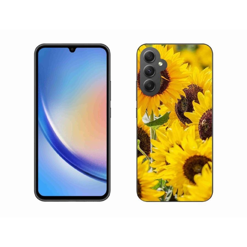 Zselés borítás mmCase Samsung Galaxy A34 5G - Napraforgó