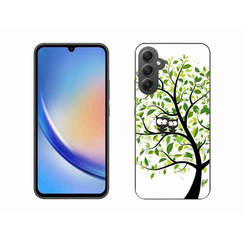 Zselés borítás mmCase Samsung Galaxy A34 5G - baglyok a fán