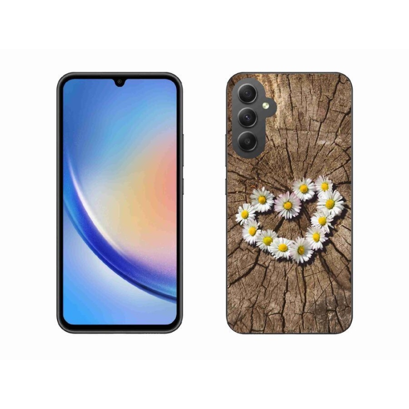 Zselés borítás mmCase Samsung Galaxy A34 5G - Százszorszépek szíve