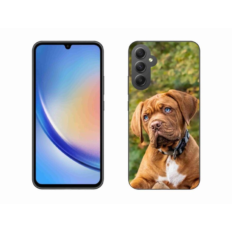 Zselés borítás mmCase Samsung Galaxy A34 5G - kölyökkutyakékhez