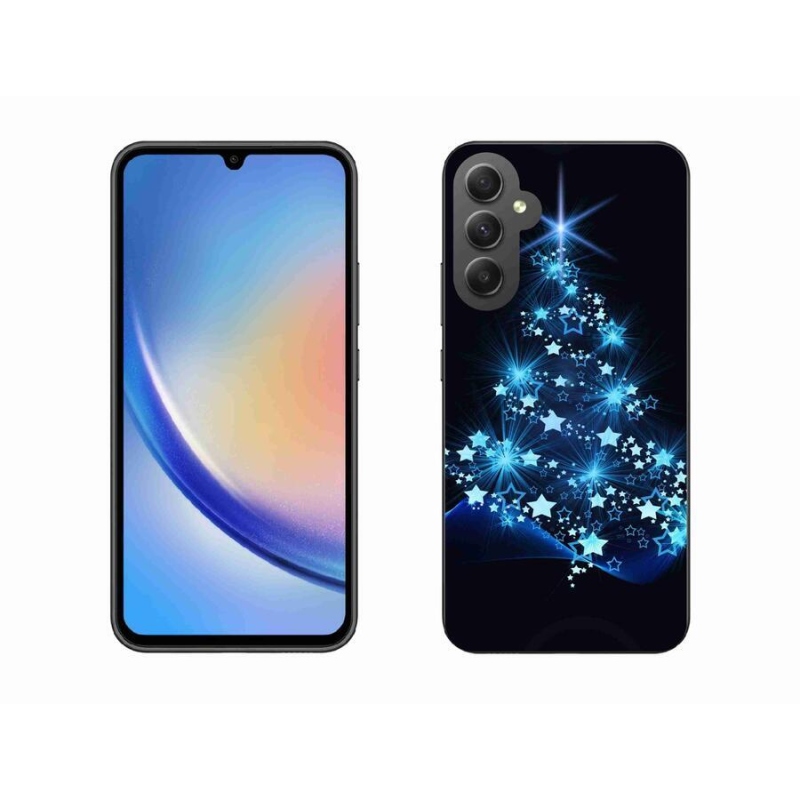 Gél borítás mmCase Samsung Galaxy A34 5G - karácsonyfa