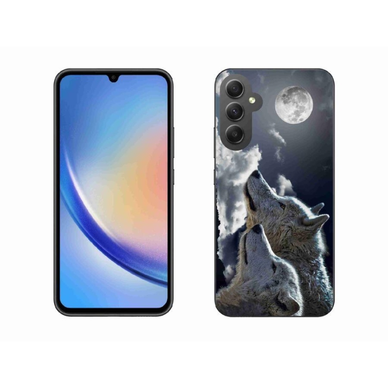 Gél védőburkolat mmCase Samsung Galaxy A34 5G - farkasok