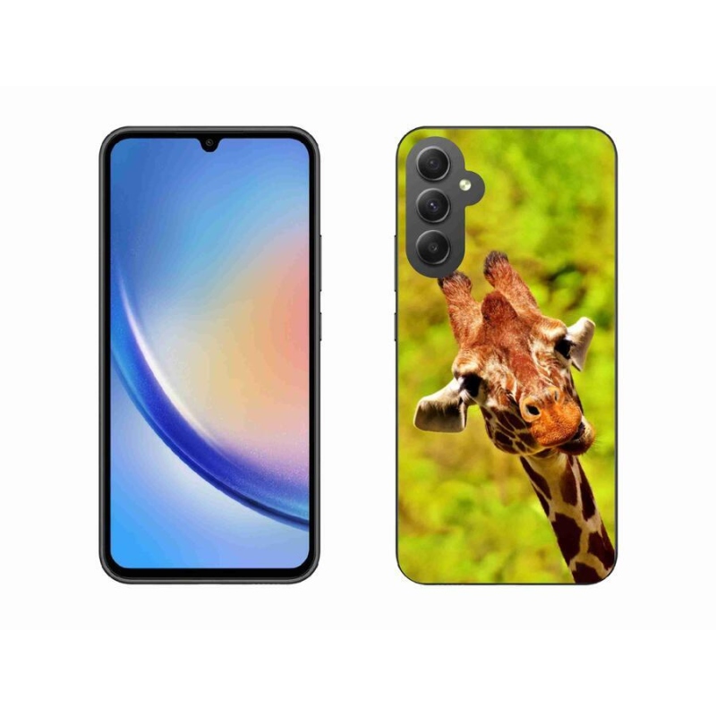 Zselés borítás mmCase Samsung Galaxy A34 5G - zsiráf