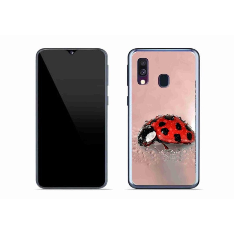 Gél védőhuzat mmCase Samsung Galaxy A40 készülékhez - katicabogár