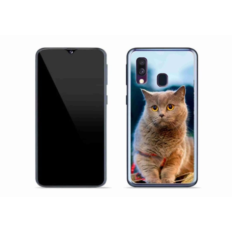 Gél védőhuzat mmCase Samsung Galaxy A40 készülékhez - brit kék 2