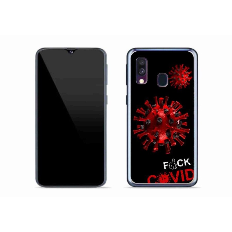 Zselés borítás mmCase Samsung Galaxy A40 készülékhez - covid 3