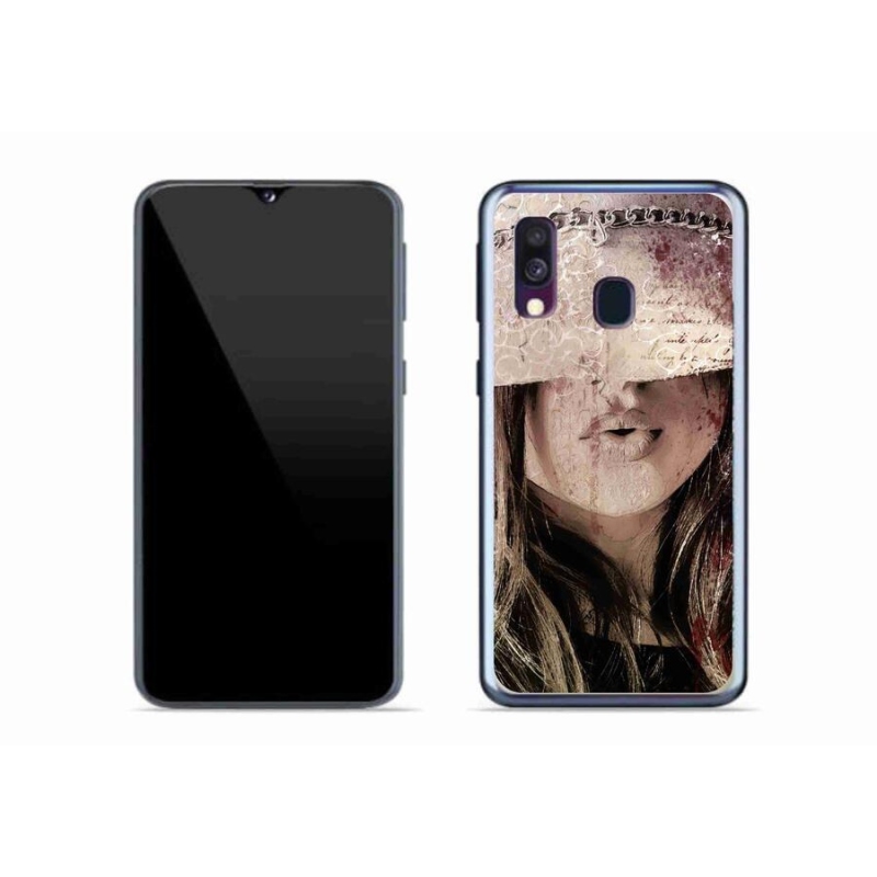 Gél borító mmCase Samsung Galaxy A40 - lányhoz