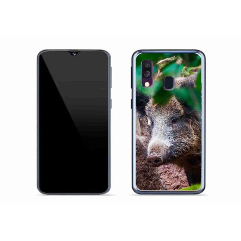 Gél borítás mmCase Samsung Galaxy A40 készülékhez - vaddisznó