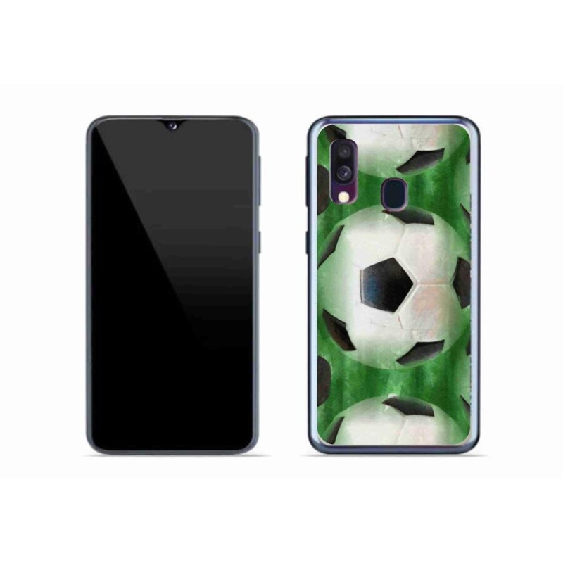 Gél borítás mmCase Samsung Galaxy A40 készülékhez - focilabda