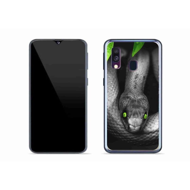 Zselés borítás mmCase Samsung Galaxy A40 készülékhez - kígyó
