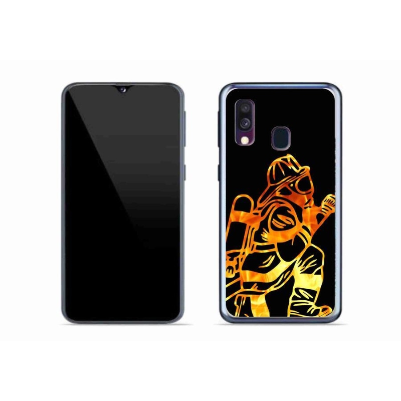 Gél borítás mmCase Samsung Galaxy A40 - tűzoltó 1