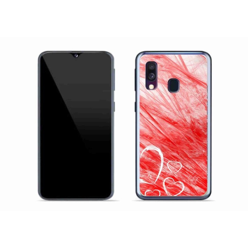 Zselés borítás mmCase Samsung Galaxy A40 készülékhez - szív
