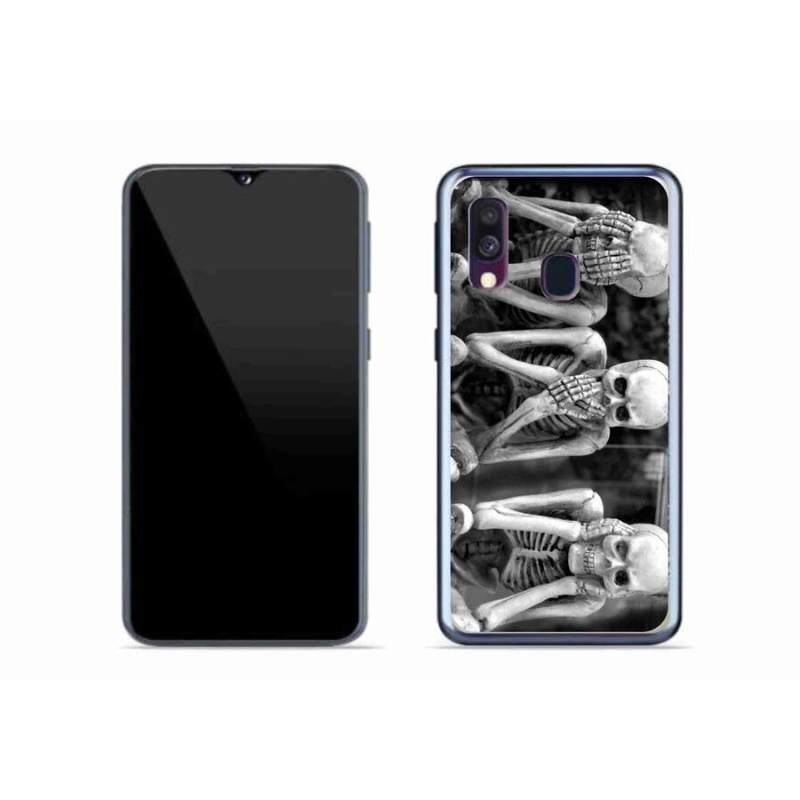 Gél borítás mmCase Samsung Galaxy A40 - csontvázakhoz