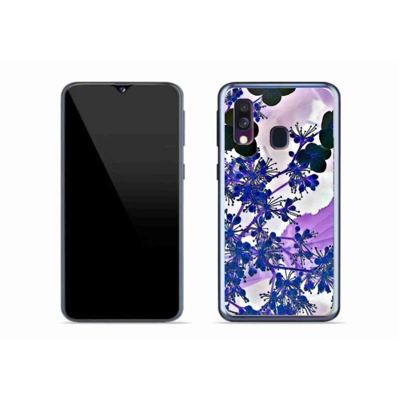 Gél borítás mmCase mobiltelefonhoz Samsung Galaxy A40 - hortenzia virág