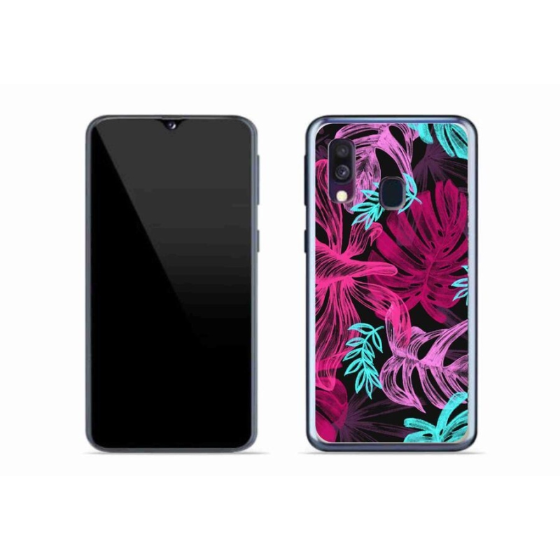 Gél borítás mmCase Samsung Galaxy A40 - virágok 1