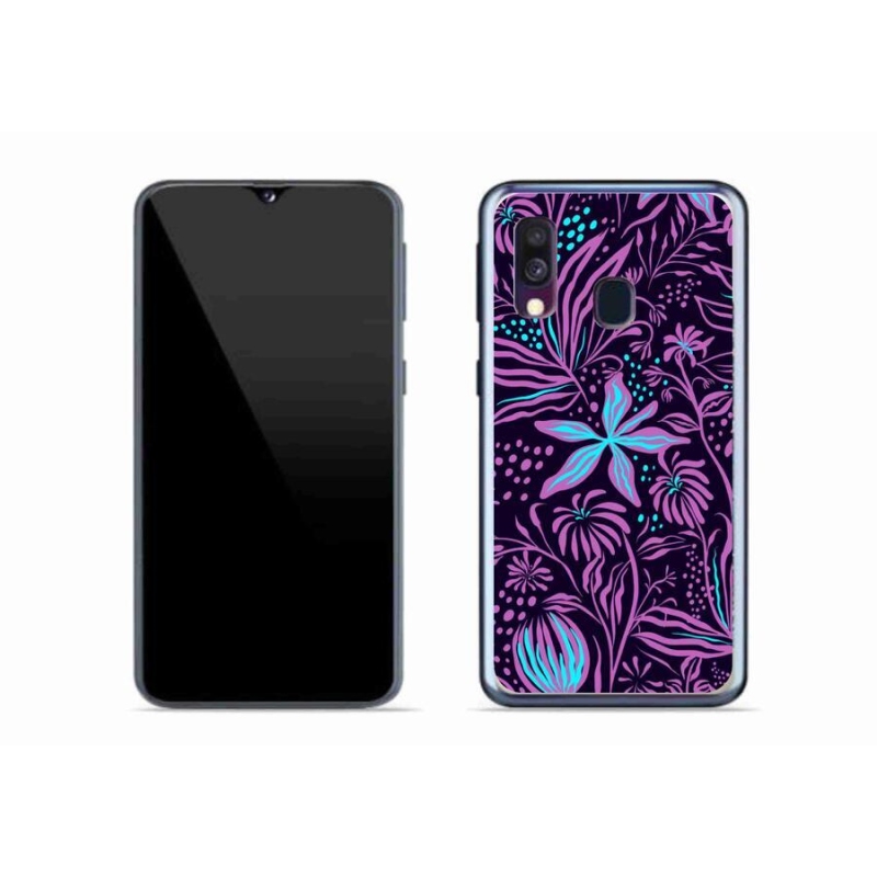 Gél borítás mmCase Samsung Galaxy A40 - virágok 2
