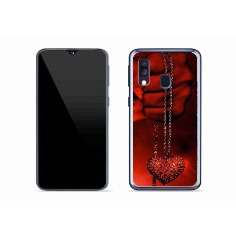 Gél borítás mmCase Samsung Galaxy A40 készülékhez - nyaklánc