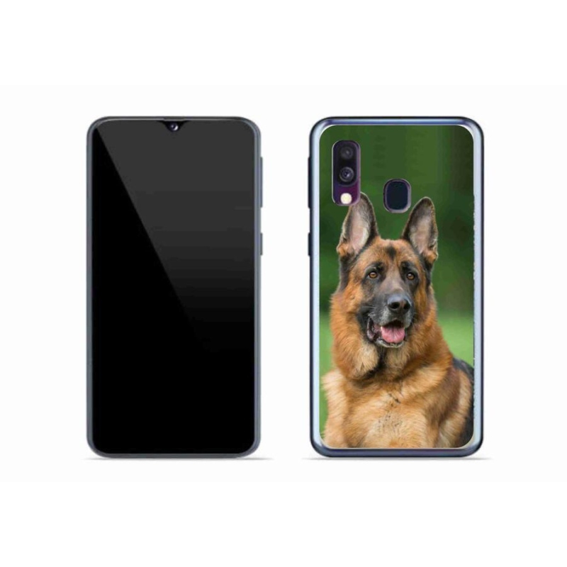 Gél borítás mmCase Samsung Galaxy A40 készülékhez - Német juhászkutya
