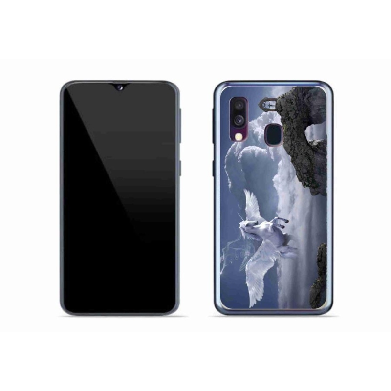 Zselés borítás mmCase Samsung Galaxy A40 készülékhez - pegazus