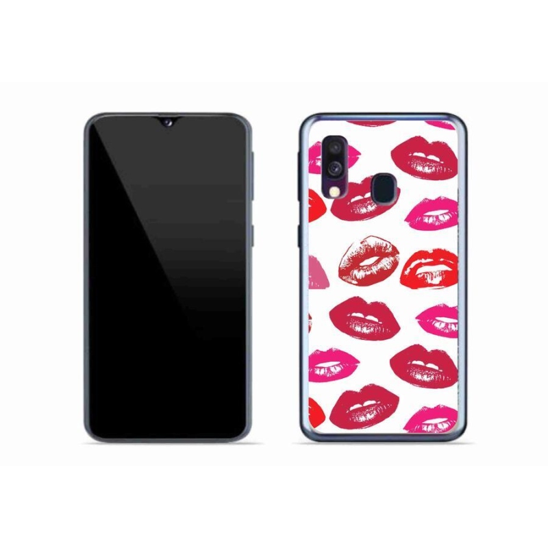 Zselés borítás mmCase Samsung Galaxy A40 - ajkakhoz