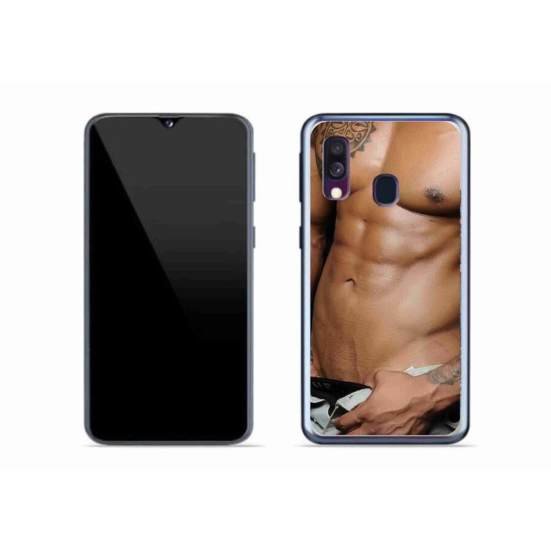 Gél borítás mmCase Samsung Galaxy A40 készülékhez - szexi férfi