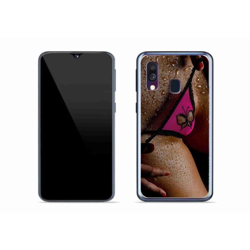 Gél borítás mmCase Samsung Galaxy A40 készülékhez - szexi nő