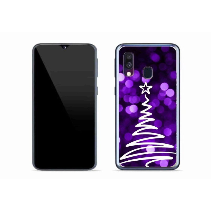 Gél borítás mmCase Samsung Galaxy A40 készülékhez - fa