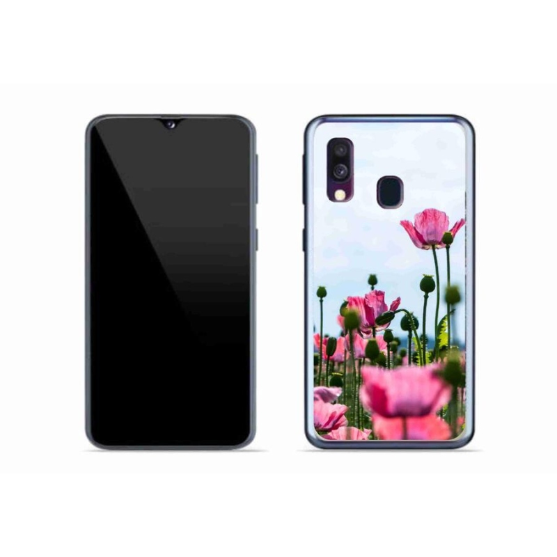Zselés borítás mmCase Samsung Galaxy A40 készülékhez - mákos színű