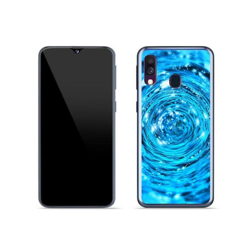Gél borítás mmCase Samsung Galaxy A40 készülékhez - water vortex
