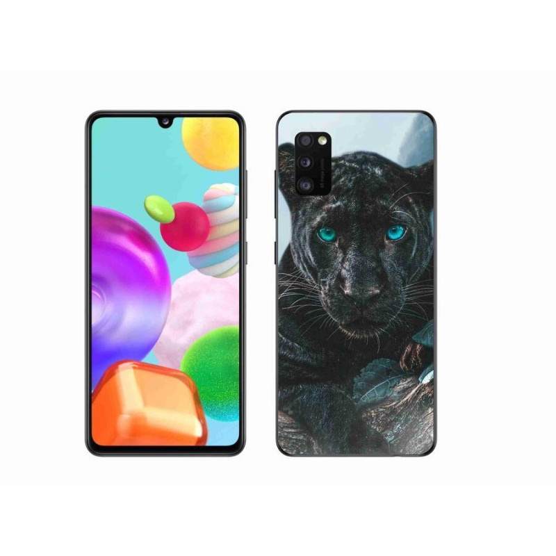 Zselés borítás mmCase Samsung Galaxy A41 - fekete párduc