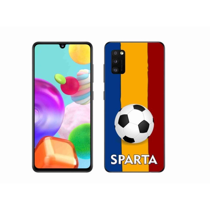 Gél borítás mmCase mobiltelefonhoz Samsung Galaxy A41 - futball 1