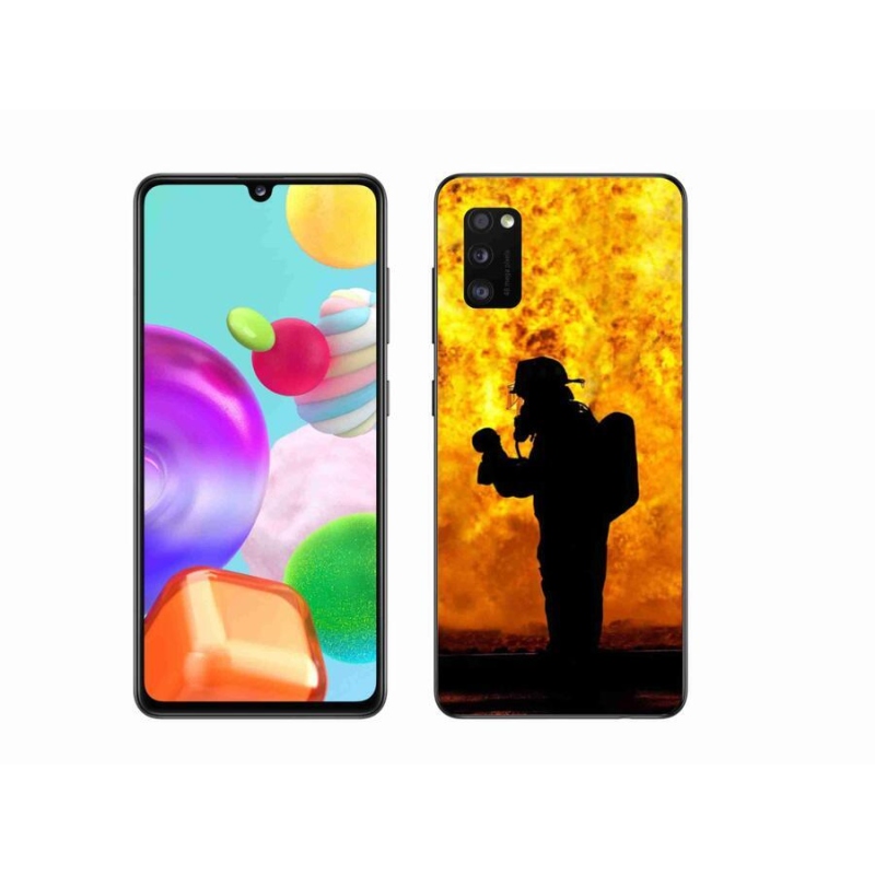Gél borítás mmCase Samsung Galaxy A41 készülékhez - tűzoltó