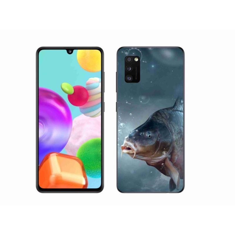 Gél borítás mmCase Samsung Galaxy A41 - ponty és buborékok