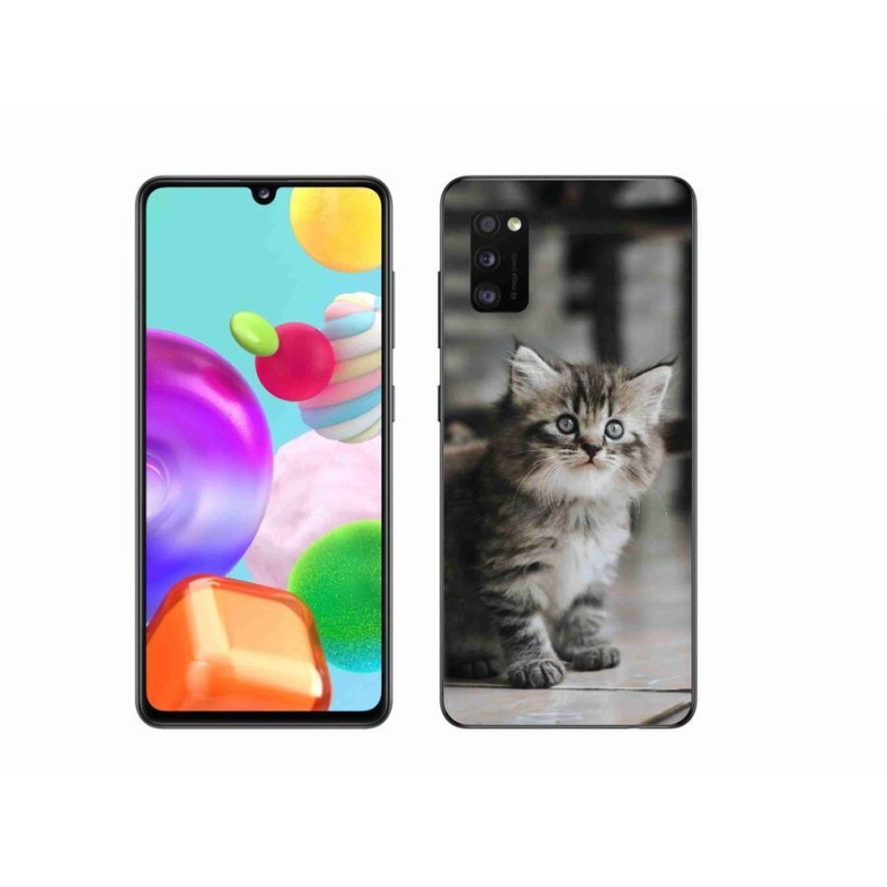 Gél borítás mmCase Samsung Galaxy A41 készülékhez - cica