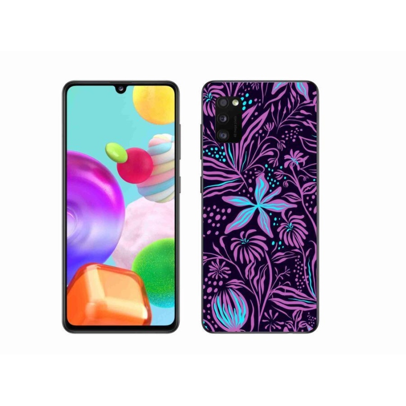 Zselés borítás mmCase Samsung Galaxy A41 - virágok 2